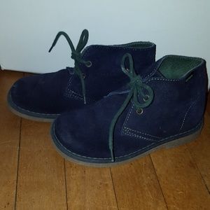 EUC Boys navy blue suede boots
